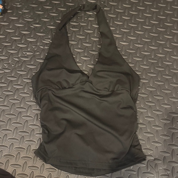 NWT • Black Halter Crop Top RW3 - Picture 3 of 3